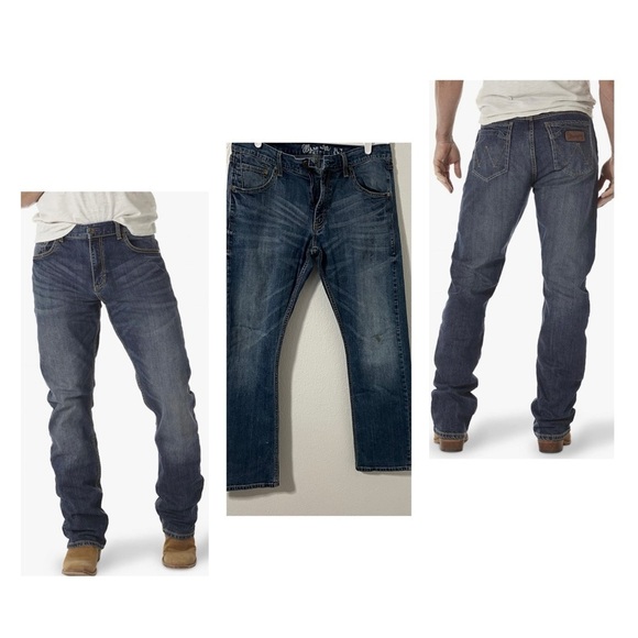 Wrangler Men's Size 34 X 32 Retro Slim Fit Boot Cut Jeans Rodeo, Cowboy Western - Picture 1 of 12